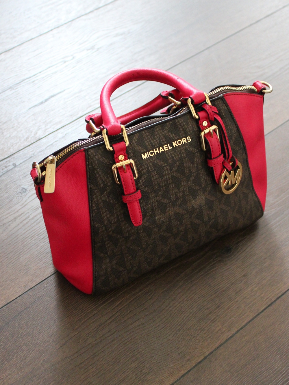 MICHAEL MICHAEL KORS Ciara Saffiano Leather Satchel Bag